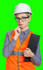 Female worker portrait