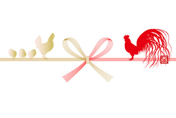 酉　鶏　年賀状　背景