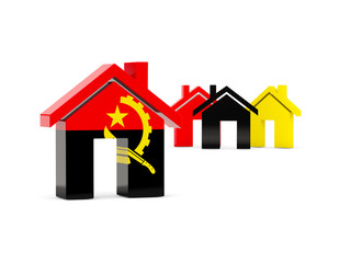 Flag of angola, home icon