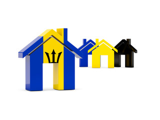Flag of barbados, home icon