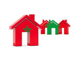 Flag of morocco, home icon