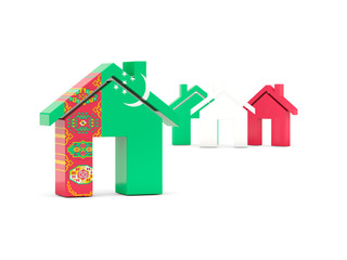 Flag of turkmenistan, home icon