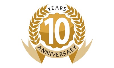 10 Years  Ribbon Anniversary 