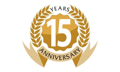 15 Years  Ribbon Anniversary 