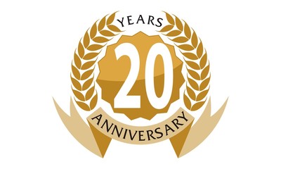 20 Years  Ribbon Anniversary 