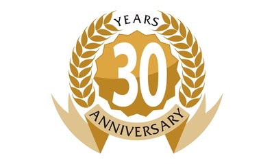 30 Years  Ribbon Anniversary 