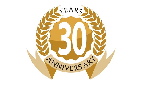 30 Years  Ribbon Anniversary 