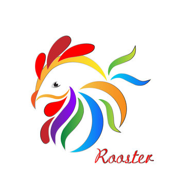 Rooster logo vector