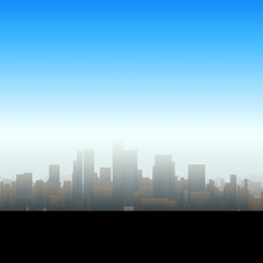 Fototapeta premium big city silhouette