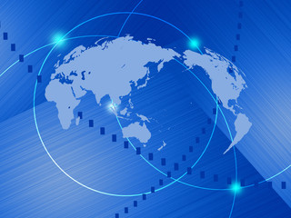 グローバル　世界地図　ビジネス