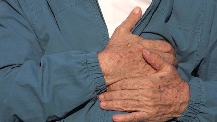 Elderly Man Chest Pains