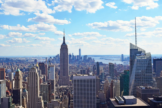 View of New York City from Helicopter © rouda100