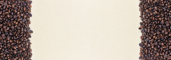 coffee beans on paper texture