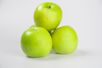 Detail Shot Of fresh fruits against white background.