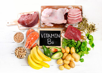 Products with Vitamin B6.