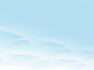 Light blue and white fractal with crossing curves resembling sky with stylized clouds. Text space. Fine, gentle, pure, modern. For layouts, templates, presentations, pamphlets, PC or phone background.