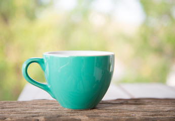 green cup