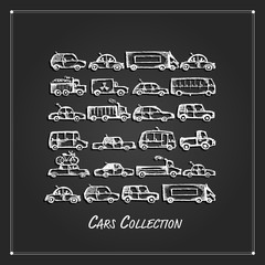 Cars collection, sketch for your design