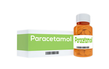 Paracetamol - medical concept - obrazy, fototapety, plakaty