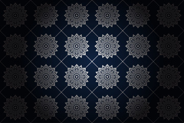 Thai vintage seamless pattern vector background