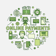 Online payments illustration