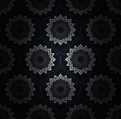 Thai vintage seamless pattern vector background