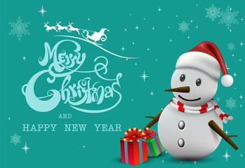 Merry Christmas! Happy Christmas and happy new year 