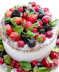Wedding Cake with Berries