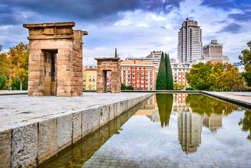 Obraz premium Madrid, Spain - Templo de Debod