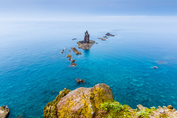 summer, cape of Hokkaido, North blue sea
