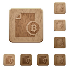 Bitcoin report wooden buttons