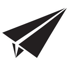 paper airplane flat icon. paper airplane sign.