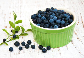 Bowl with Blueberries
