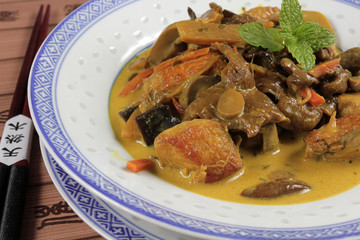poulet au lait de coco et curry 27112016