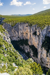 Landscapes, details and views of The Verdon Gorge in south-easte