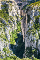 Landscapes, details and views of The Verdon Gorge in south-easte