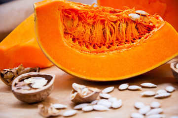pumpkin, nuts and seeds