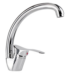 The water tap, faucet for the bathroom and kitchen mixer, isolat