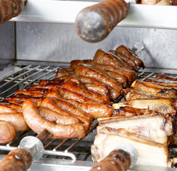 detail of brasilian barbeque
