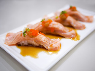 salmon sushi