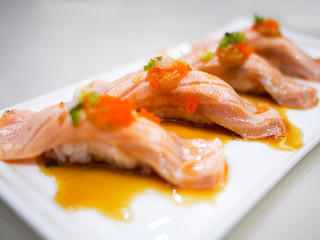 salmon sushi