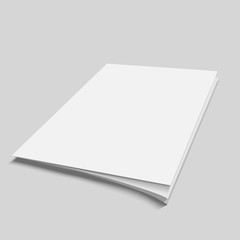 Blank Flying Cover Of Magazine Book Booklet Brochure Illustratio
