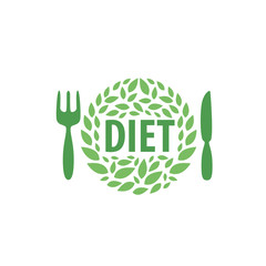 vector logo for diet