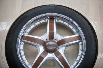 Car rim detail