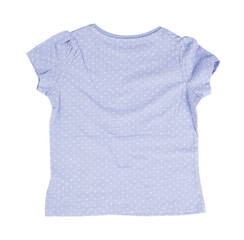 Blue dotted cotton t-shirt.