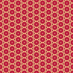 Ethnic floral seamless pattern