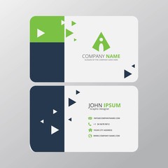 Modern Creative and Clean Business Card Design Print Templates. Flat Style Vector Illustration