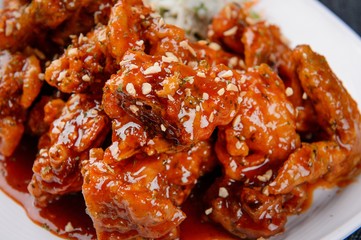 seasoned spicy chicken