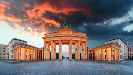 Foto op Canvas Brandenburg Gate, Berlin, Germany - panorama © TTstudio