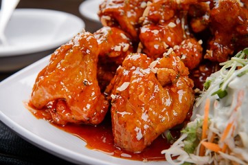  seasoned spicy chicken, yangnyeom chicken, 양념치킨